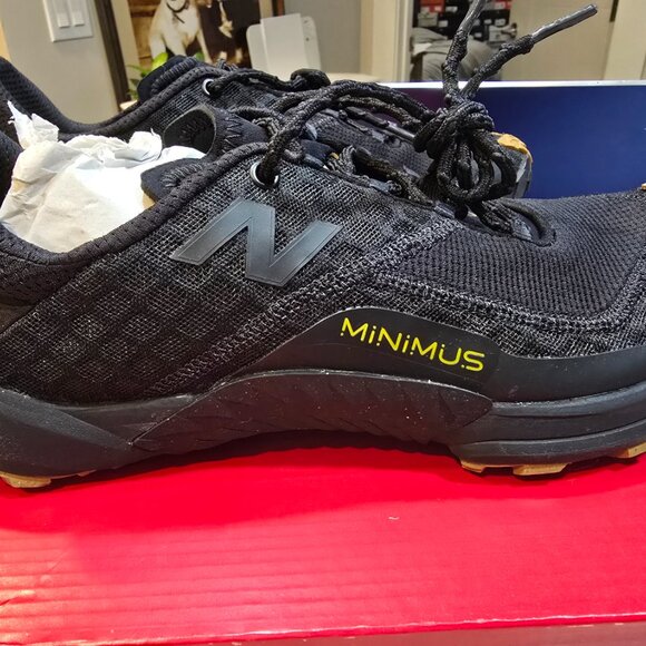 New Balance Mens Minimus Trail Running Sneakers US 13 M Black MTM10LK1 NEW - Picture 6 of 15